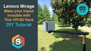 Lenovo Mirage | Make your tripod Invisible with This VR180 Hack | DIY Tutorial