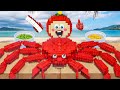 (1 Hour) LEGO Mukbang King Crab and SeaFood || Stop Motion ASMR - Bricks World