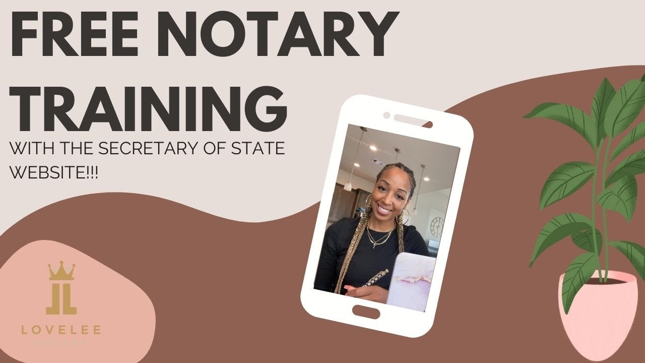 Free Notary Training Youtube