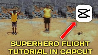 HOW TO do SUPERHERO TAKE OFF or Flight VFX in capcut Tutorial.