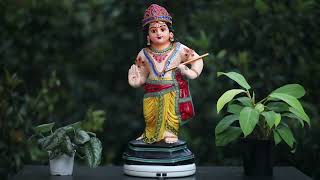 Buy Beautiful Fiber Krishna Statue with a Height  of 55 cm