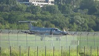 Pilatus PC-12/47E (OH-JFC) despegue y aterrizaje San Sebastián (EAS/LESO)