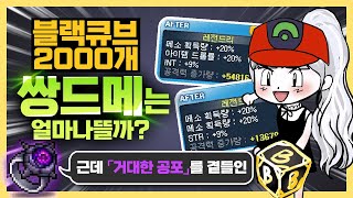 「거대한 공포」로 보는 블랙큐브 2000개 먹방! 쌍드메는 얼마나 뜰까? | 메이플스토리