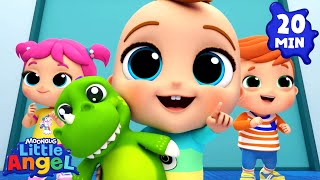 Adventure with Mr. Dino | Little Angel And Friends Kid Songs