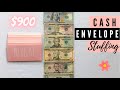 $900 CASH ENVELOPE STUFFING | Sinking Funds | CASH ENVELOPE SYSTEM | All Things Planned