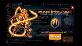 Marvel Strike Force Omega Red Phoenix Force Klyn Unlock Event Prep Cosmic Crucible Results