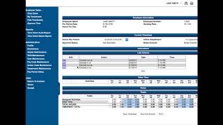 Employee Timesheet training overview