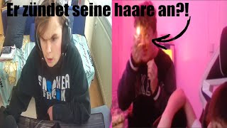 😱Junge zündet seine haare an?😱 | GodJustin