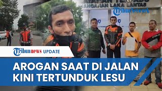 TAMPANG Sopir yang Seret Petugas Dishub, Sempat Acungkan Jari Tengah Kini Tertunduk Lesu Minta Maaf