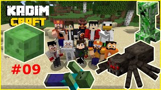 KadimCraft 1 : Bölüm 09 - Ortaya Karışık Slime lı Mob Farm