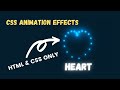 Beautiful Heart Animation Effects Using HTML AND CSS | CSS Dot Glowing Effects | MA Learners