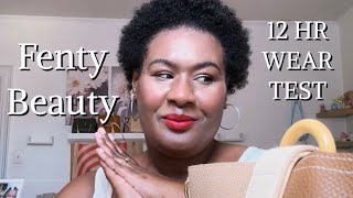 FENTY BEAUTY HYDRATING LONGWEAR FOUNDATION AND CONCEALER REVIEW, DEMO, AND 12 HO