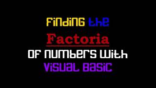 Factorial Calculator with VB.Net_SirJayBudu