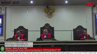 Sidang Pembacaan Putusan Perkara Pidana No.  259/PID.SUS/2024/PT MTR