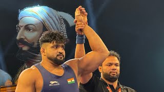 महाराष्ट्र केसरी 2025 कुस्ती स्पर्धा 125kg गादीविभाग सेमीफायनल पै.शिवराज राक्षे Vs पै सुदर्शन खोतकर