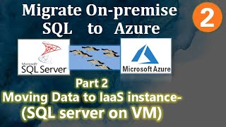 Migrate OnPremise SQL to Azure || Part 2 - Onpremise to IaaS(Sql server on VM)|| Ms Azure