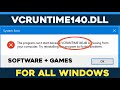 Vcruntime140.dll Is Missing - How to fix vcruntime140.dll missing error