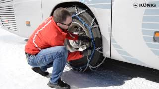 König Professional Snow Chains Tutorial Video COACH MASTER