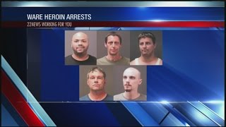 Five arrested in Ware drug raid