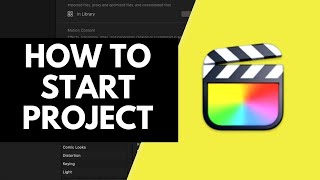 How To Start A New Project In Final Cut Pro X
