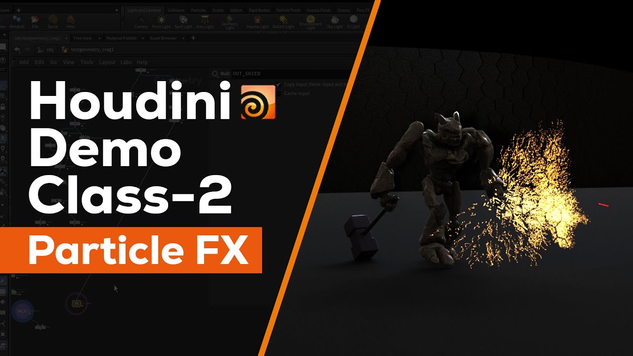 Houdini Demo Class 2 Particle Fx Basic To Advance Houdini Training