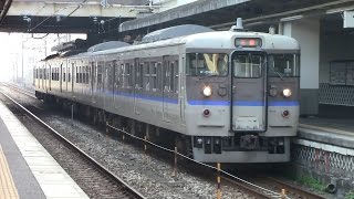 【山陽本線】JR西日本　体質改善色115系電車　ｵｶK-06編成　倉敷駅発車