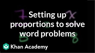 Setting up proportions to solve word problems | 7th grade | Khan Academy