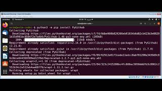 Python PyGitHub library to interact with GitHub