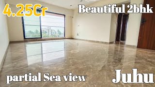 Beautiful 2bhk flat for sale with partial Seaview at Juhu only for 4.25Cr | 2bhk apartment Mumbai