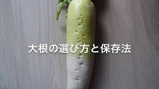 【野菜ソムリエSANA】大根の選び方＆保存法