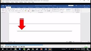 How to Delete  Remove Horizontal Line MS Word 2016 in Windows 10 Store