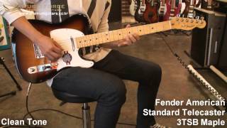 Fender American Standard Telecaster 3TSB Maple Demo by Music force