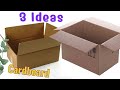 look what I did with these 3 simple cardboard boxes diy projects and dont just throw cardboard boxes