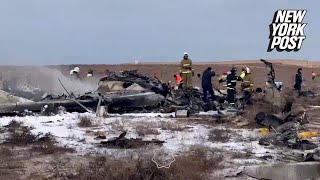 Emergency Response Team arrives at Azerbaijan Airlines jet crash