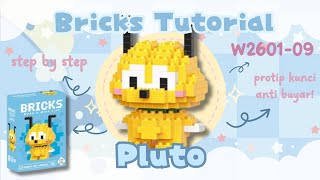 HOW TO BUILD PLUTO BRICKS MINI LEGO W2601-09 | Bricks Tutorial (Bahasa Indonesia)