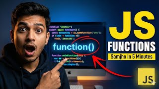 JavaScript Functions Explained: Parameter vs Argument | Beginner Friendly Hindi Tutorial