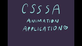 CSSSA Animation Application 2023