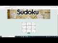 Sudoku application with simple HTML,CSS,JS