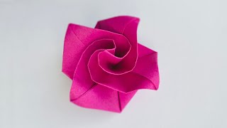 Origami Rose / Easy Origami Flower Tutorial 🌹