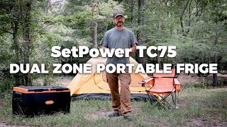 SetPower | Big Capacity TC75 Dual Zone Portable Fridge