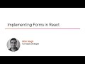 React Skills: Implementing Forms in React Course Preview