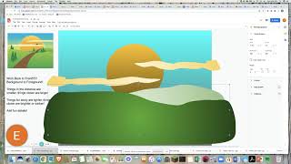 Landscape back to front Google drawing