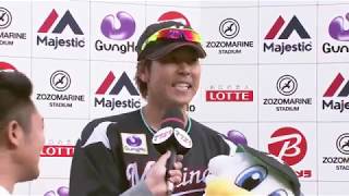 2019年6月1日 千葉ロッテ・鈴木選手ヒーローインタビュー