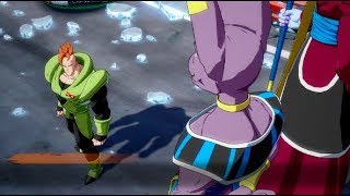 Dragon Ball FighterZ - Android 16 is scared of Beerus and Whis