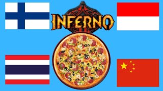 Inferno Pizza Challenge - Finland VS Thailand VS Indonesia VS China