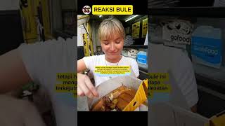 reaksi bule aat pertama kali makan martabak #food #reaksi  #reaksi #makanan #reaksibule #streetfood