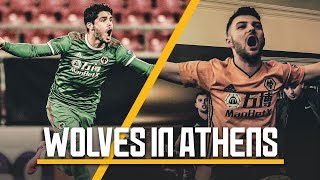 Wolves fans take over Athens bar | Si Senor chants, Olympiacos highlights, fan reactions!