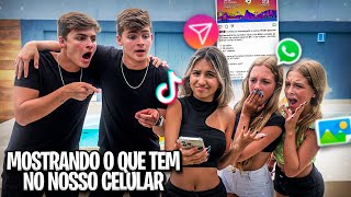 MOSTRANDO O QUE TEM NO NOSSO CELULAR - DESAFIO