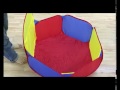 learn how to fold up the ball pin for 3 in 1 tent by utex