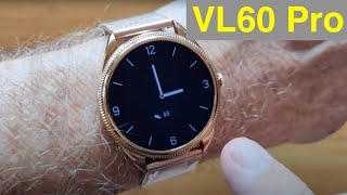 VALDUS VL60 Pro 1.32” AMOLED Always-On IP68 Bluetooth Calling Lady's Smartwatch:  Unbox \u0026 1st Look